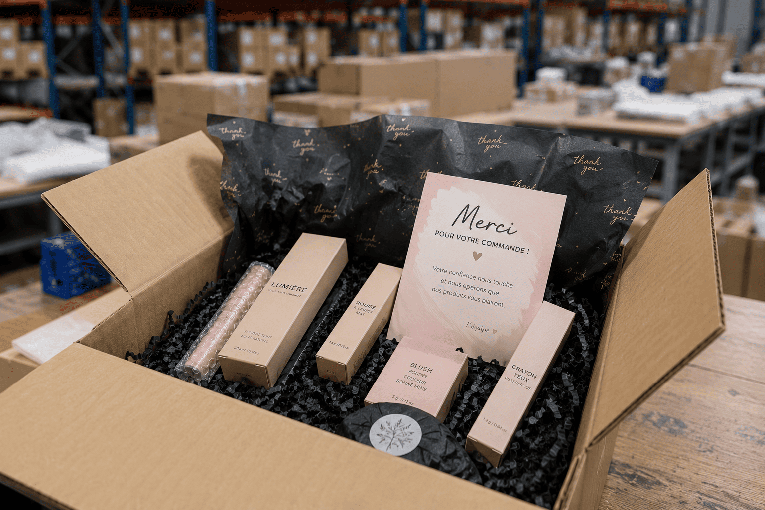 Logistique maquillage